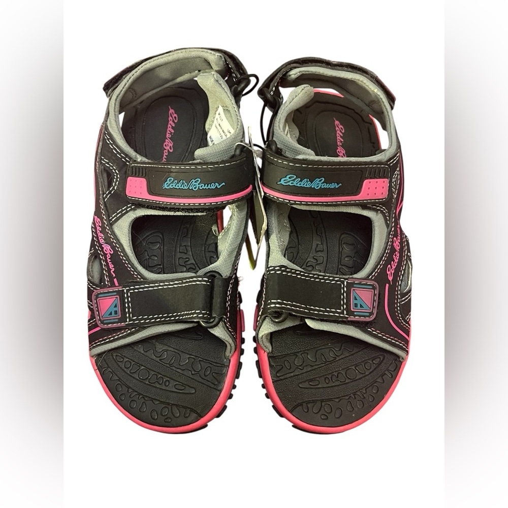 Eddie Bauer Kids Black and Pink Adventure Sandals